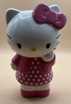 Rare Vintage Sanrio 2012 Hello Kitty Ceramic Coin Bank Piggy Bank - $17.33