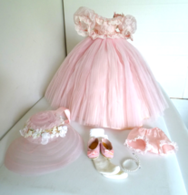 Vintage 1960&#39;s  Alexaner Tagged Elise Pink Gown Ensemble Complete 17&quot;-18&quot; Doll - £68.57 GBP