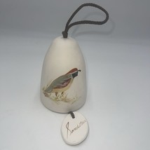 Quail Sandstone Pottery Hanging Bell Wind Chime - $29.65