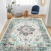 Bestsweetie Area Rug 5 X 7 Living Room Rugs 5 X 7 Living Room, Multi Navy Teal. - $61.94