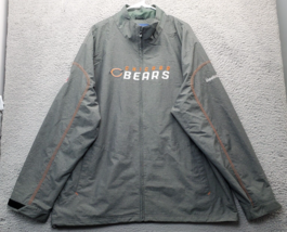 NFL Chicago Bears Reebok Jacket Football Team Mens 2XL Multi Pockets Full Zipper - £22.08 GBP