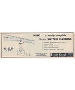 Kurtz Kraft Models Co Switch Machine Vintage Print Ad 1954 Oroville CA u - $13.99