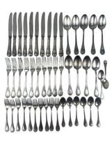 Christofle France Marly Silverplated Flatware Dinner Service 47 Pieces V... - $1,118.00