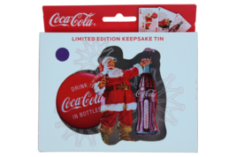 Coca-Cola Playing Cards 2 Decks in Santa Limited Edition Keepsake Tin 2008 NEW - £4.35 GBP