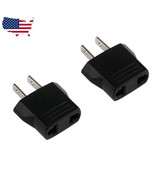 2 x 220V to 110V Travel Flat Plug Charger Adapter Convert - £11.79 GBP