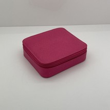 Estée Lauder Small Bag Carry Case Makeup Holder Hot Pink 4.5” x 4” x 1.5” - £5.48 GBP