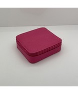Estée Lauder Small Bag Carry Case Makeup Holder Hot Pink 4.5” x 4” x 1.5” - £5.44 GBP