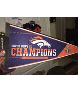NFL Collectible Authentic Seal Denver Broncos Super Bowl 50 Felt Pennant... - €61,08 EUR