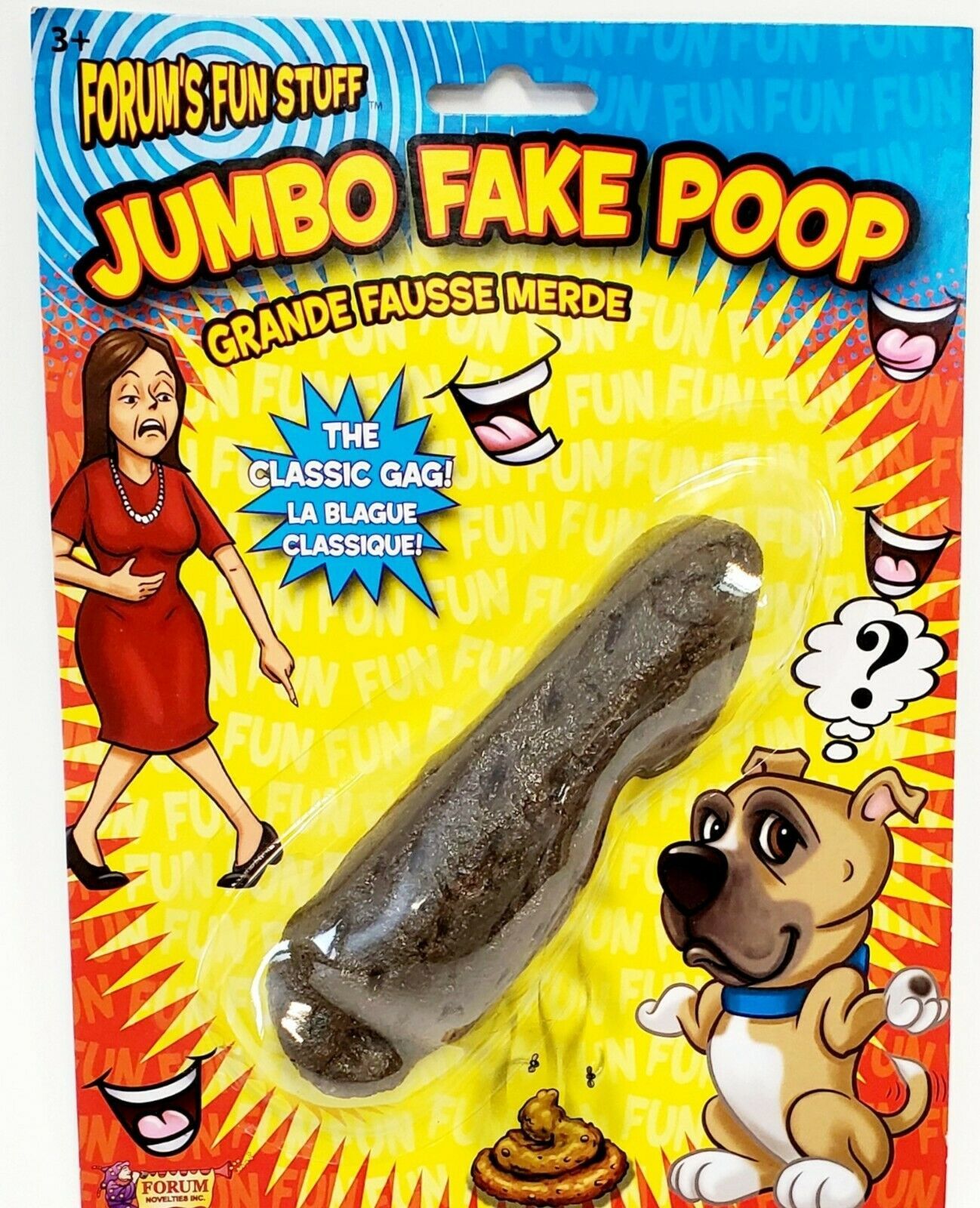 Jumbo Fake Poop - Jokes, Gags, Pranks - Fake Dog Doo - Very Realistic! - $3.46
