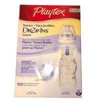 PLAYTEX Baby Nurser Drop-Ins Liners 4 oz BPA Free Bottles 100 Pre-Sterilized - £31.69 GBP