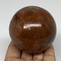 394g, 2.7&quot; Natural Red Jasper Sphere Ball Crystal Reiki @Madagascar, B4142 - £20.56 GBP