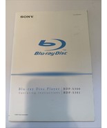 Sony BDP-S300 BDP-S301 Blu-ray Disc Player Operating Instructions Manual - $16.14 CAD