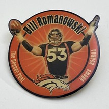 Bill Romanowski Denver Broncos Denver Post NFL Football Lapel Hat Pin Pinback - £5.45 GBP