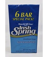 Lot of 6 NOS Irish Spring Fresh Waterfall Clean Deodorant Soap 5oz Each ... - €27,96 EUR
