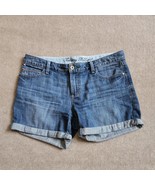 Tommy Hilfiger Denim Cuffed Shorts Womens Size 6 Blue Medium Wash 100% C... - £17.45 GBP