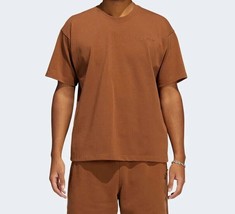 Adidas Men&#39;s Pharrell Williams Wild Brown Basics Shirt Size Medium HF9956 - £51.73 GBP