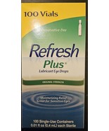 REFRESH Plus Lubricant Eye Drops - 100 Count (Expiration Date: 11/2025) - $36.67 CAD