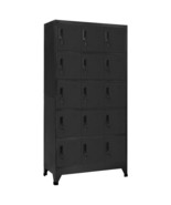 vidaXL Locker Cabinet Anthracite Steel 35.4 x 15.7 x 70.9 in - $36,276.88 MXN
