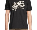 Heroes Motors Men&#39;s Crew Neck Signature Graphic T-Shirt in Black-Large - $17.97