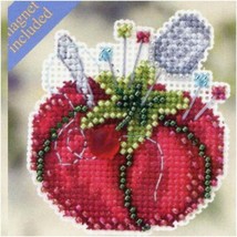 Beaded Tomato Pincushion Cross Stitch Kit - Spring Bouquet Edition - £29.01 GBP