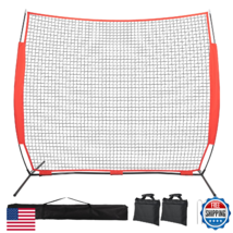 7x7ft /10x16ft /10x20ft Portable Backstop Net with Carry Bag and 4 Groun... - $82.93