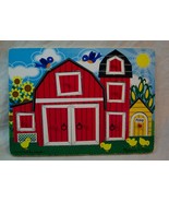 Melissa &amp; Doug BARN ANIMALS &quot;Farm Peek-a-Boo&quot; WOODEN TRAY 8 Piece PEG PU... - $282.14 MXN