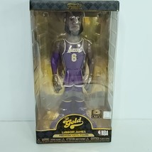Funko Gold CHASE NBA Lakers LeBron James Purple 12" Vinyl Figure Bottom Dented - $31.67