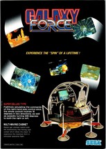 Galaxy Force Arcade FLYER Original Video Game Retro Art Promo 1988 Super... - £94.58 GBP