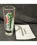 MEXICO The Amigo Country Shot Glass Sombrero Tequila Tall 4 inch Red Gre... - £10.75 GBP