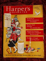 Harper&#39;s December 1952 D W Brogan Bertrand Russell Louis Auchincloss Eric Hoffer - £9.20 GBP