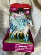 SCHLEICH Stormy Unicorn Foal Pegasus Horse Figure #70824 Blue White NIB NOS - £11.09 GBP