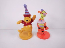 Applause Disney Winnie the Pooh Cake Topper Figs: Party Hat Pooh, Cake Tigger - £6.17 GBP