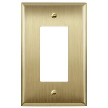 Decorator Switch Or Receptacle Metal Wall Plate, Stainless Steel Outlet ... - $25.99