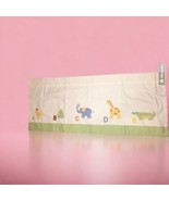POTTERY BARN KIDS Valance Nursery Window Curtain Animals ABC Applique  4... - $26.72
