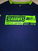 Seattle Seahawks Long Sleeve  Shirt Mens Size L Blue and Green EST. 1976  NWT - £15.98 GBP