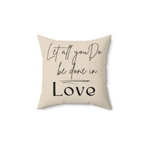 Decorative Throw Pillow Case, Let All You Do Be Done In Love Print(D0102HRLVVX.) - £13.99 GBP