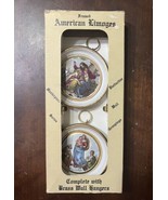 Vintage American Limoges - Set Of  4” Plaster Porcelain Wall Hangings - ... - €62,68 EUR