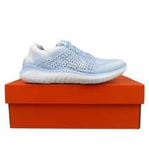 Nike Free RN Flyknit 2018 Running Shoes Womens Sz 6.5 Blue White NEW 942839-402 - £79.89 GBP
