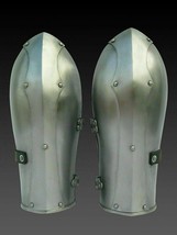 Medieval Steel Arm Guard Medieval Knight Hand Bracers Made From Iron - £78.53 GBP