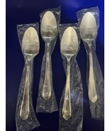 Argent Orfevres Nova Satin 18/10 Stainless Place Spoons 8 1/8” Set Of 4 New - $737.95 MXN