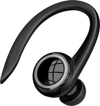 Bluetooth 5.2 Headset Single Ear Earpiece Earphone with Mic Hook Noise Cancellin - $35.10