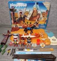 Playmobil Super Set 4012 Native American Camp Set Complete Retired - £42.28 GBP