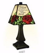 Stained Glass Memorial Lamp Light So Deeply Loved 15&quot; Tall in Memory of ... - £91.00 GBP