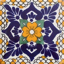 Mexican Tiles &quot;Yellow Flower&quot; - £175.85 GBP