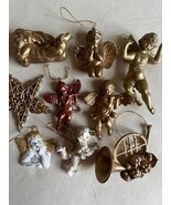 Lot of 8 vintage French Christmas ornaments lot: cherubs, trumpet, angel... - €41,26 EUR Lot of 8 vintage French Christmas ornaments lot: cherubs, trumpet, angel... - €41,26 EUR