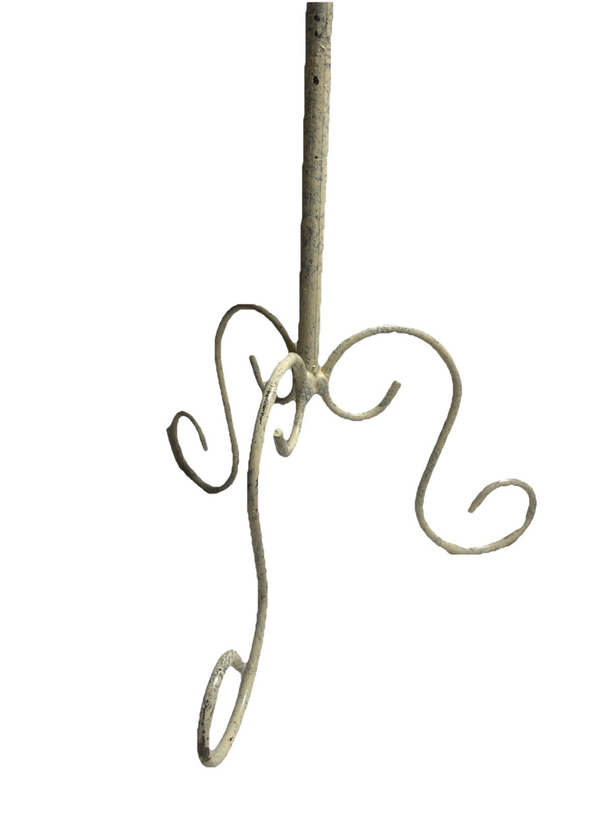 Distressed Metal and Fabric Padded Women's Hat Stand Ivory Item image 3