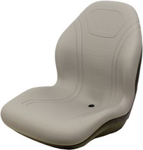 Case Skid Steer Gray Bucket Seat Fits 40XT 60XT 70XT 75XT 85XT 90XT Etc - £119.61 GBP