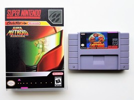 Super Metroid Redesign - Custom Case / Game Super Nintendo (SNES) - £20.43 GBP+