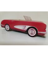 Vtg Chevrolet Advertising Car Model Chevy 50s Red Corvette 1987 USA Pape... - $20.15 CAD