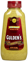 1 GULDEN&#39;S sPiCy Brown Mustard 100% natural Squeeze Bottle 12oz Guldens ... - $14.97